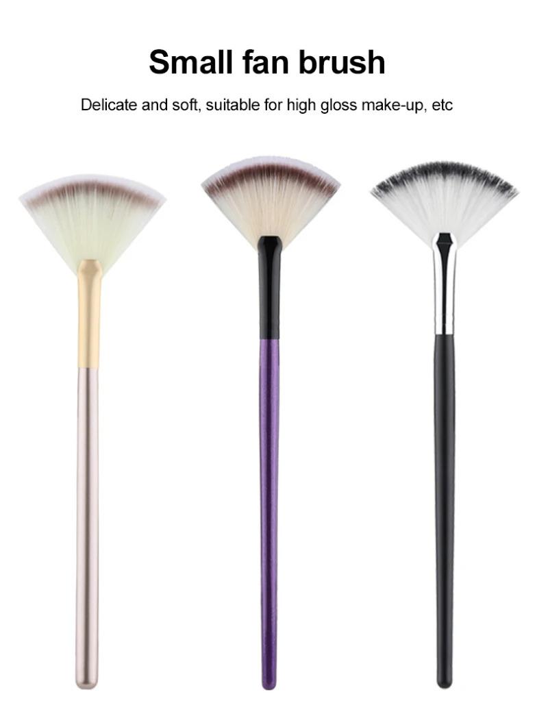 Product Introduction of Fan Brushes Facial Brushes Soft Makeup Brush Cosmetic Applicator Tools Wooden Handle and Soft Fiber for Glycolic Peel Mask 25