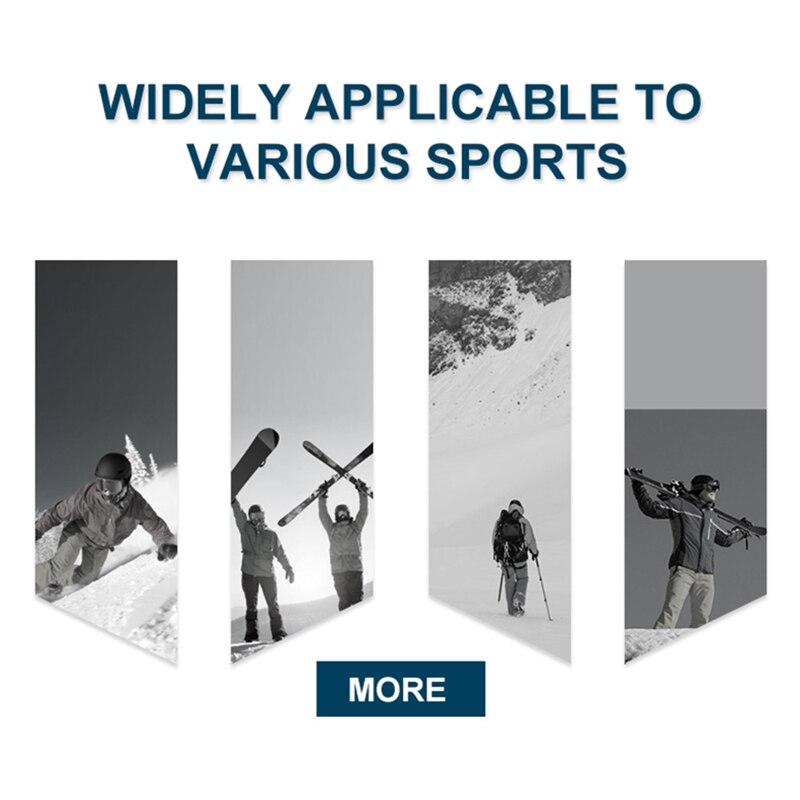 Men Black Ski Gloves Ultralight PU Waterproof Winter Warm Gloves Snowboard Male Cycling Motorcycle Riding Snow Windproof Gloves 5