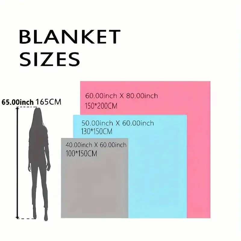 Geometric Pattern Blanket, Soft Comfortable Throw Blanket, Warm Napping Blanket for Home Office Living Room Bedroom, Bedroom Refresh Decor 1