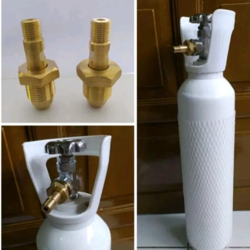nepel oksigen drat ekor 1/4 bahan kuningan 5
