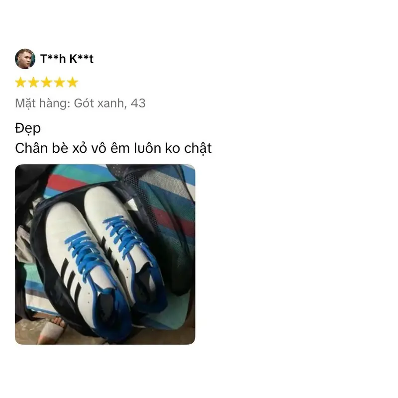 Giày Đá Bóng Wika Tony 11 Pro Chính Hãng,Giày Đá Banh Phong Cách Hiện Đại Trẻ Trung Màu Trắng Xanh,Giày Thể Thao Khâu Full Đế,Sneaker Soprt tập Thể Dục 3  sọc  toni  kroos 8