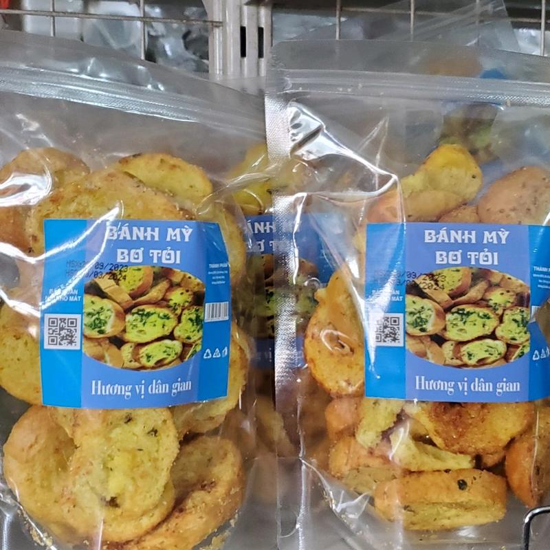 Bánh mì nướng bơ tỏi siêu ngon hương vị dân gian gói 150g Snack Ăn Vặt Thức Ăn
