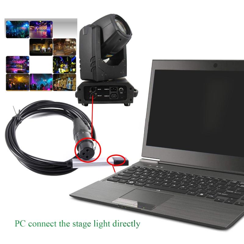 Bộ Chuyển Đổi Giao Diện USB DMX512 Để Điều Khiển Ánh Sáng, Cài Đặt Dễ Dàng,…