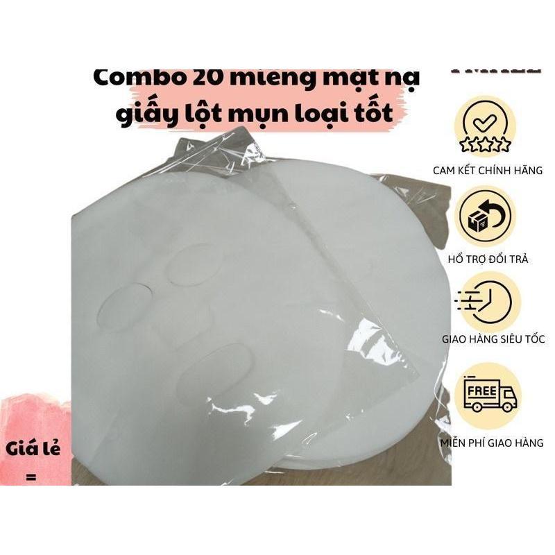 Mặt nạ giấy lột mụn bịch nhỏ 20 miếng loại 1 cao cấp có kẻ vân xớ rãnh sâu siêu dính mụn sạch sẽ