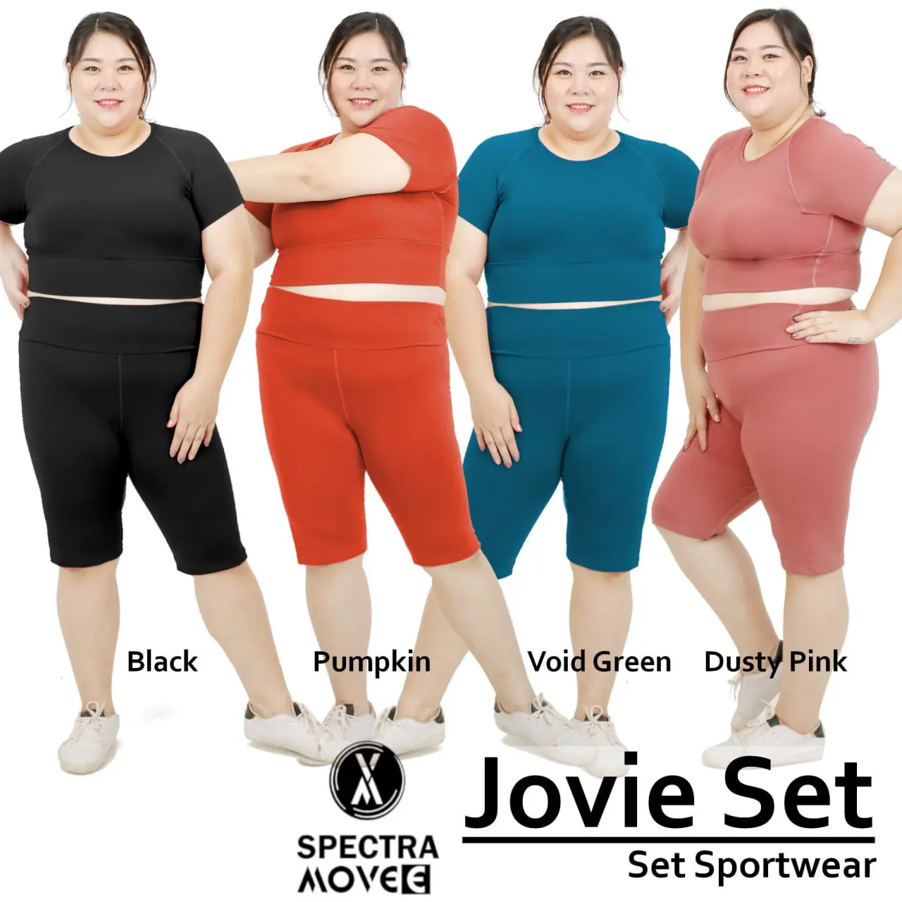 Setelan senam 3XL-4XL JOVIE SET baju olahraga big size celana zumba legging gym aerobic Sport