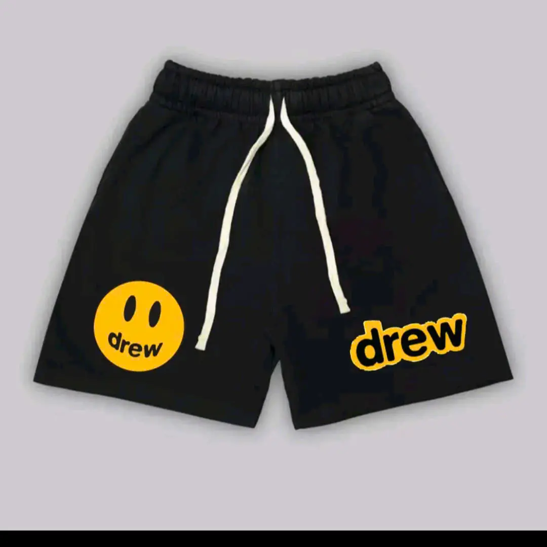 Quần Short DREW Nam Nữ Chất Vải Thun Poly 2 DA, Quần Đùi Thể Thao dây rút dễ phối đồ