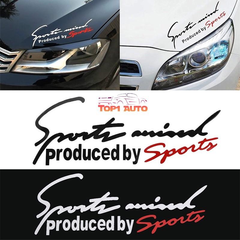 Tem dán Sport mind prodeced by Sports xe hơi ô tô đầy đủ màu sắc P033