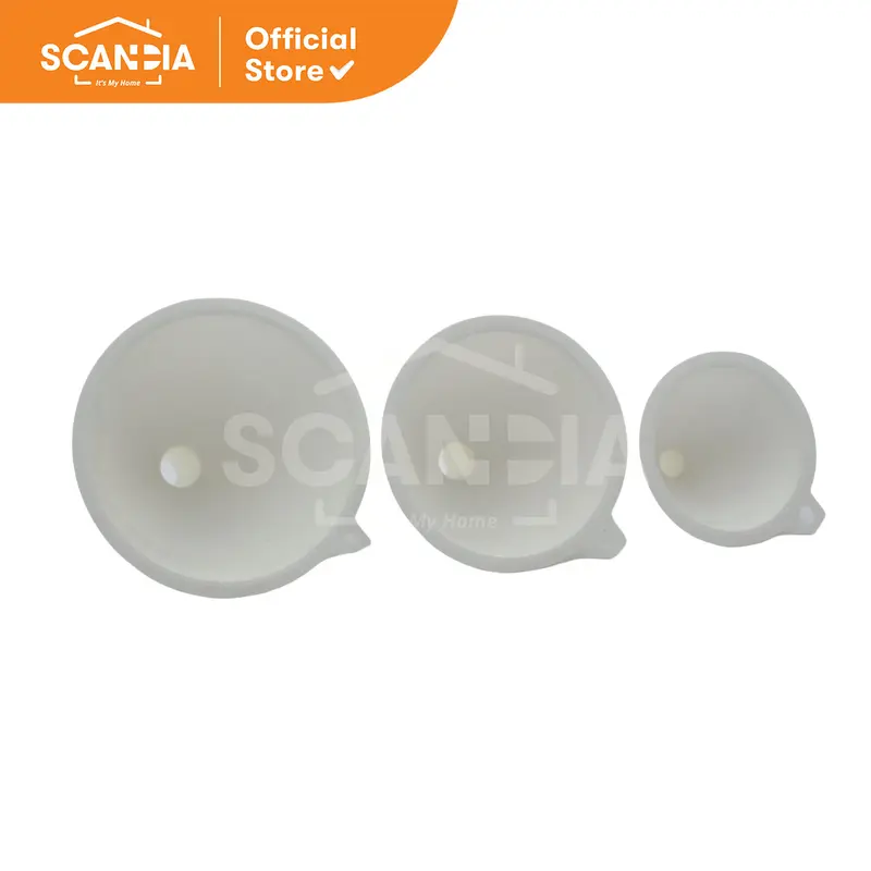SCANDIA Corong Plastic Funnel With Handle 3Pcs (KA0144) 3