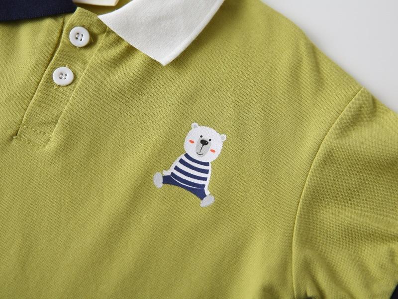 Product Introduction of 2025 Children's Summer Clothing Short-Sleeved Polo Shirt Boys' Short-Sleeved Shirt Baby Color Matching Collar Fashion Polo 8