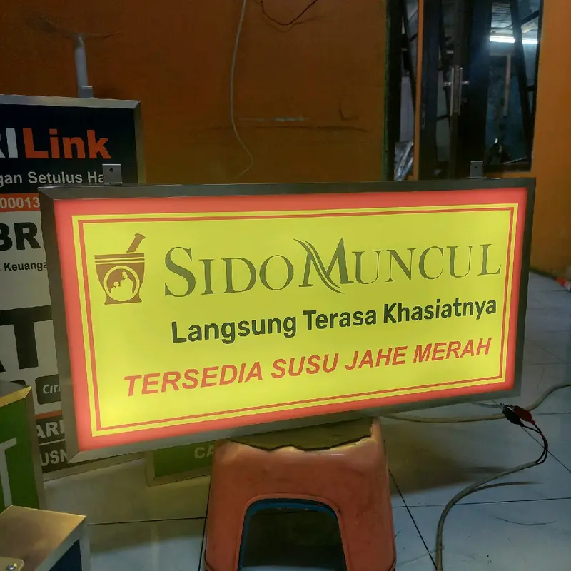 Neon box 2 sisi uk 30x50 custom Akrilik 7