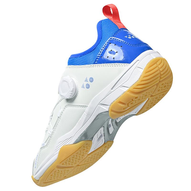 Spot New Men's and Women's Professional Badminton Shoes Breathable and Wearable Lightweight Shock Absorption Training Tennis Sneaker Table Tennis Ball Shoes 4