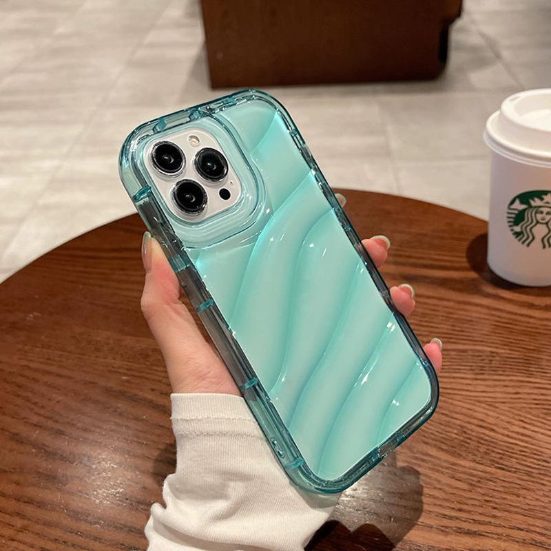Product Introduction of Ốp Gợn Nước, Mới, Dành Cho Apple iPhone 14 Pro Max, iPhone 15, Ốp Laser, Chống Sốc 16, Vỏ Bảo Vệ, Tương Thích Với iPhone 13 5