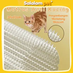 【Ready】（Beli 10 atau lebih dan dapatkan bubble wrap gratis）34x42cm Matras Paku Anti Kucing / Paku Anti Kucing Plastik / Paku Plastik Anti Kucing Untuk Taman