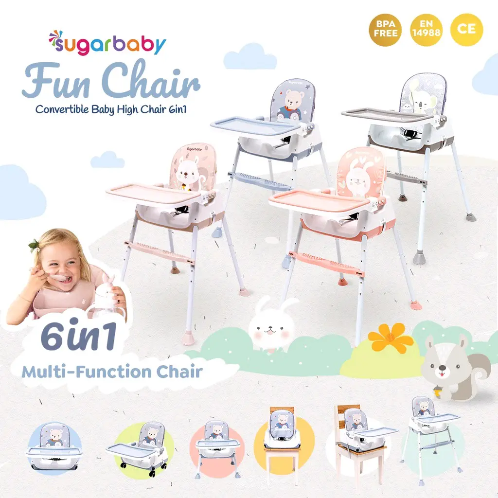 Sugarbaby Fun Chair (Convertible Baby High Chair 6in1)
