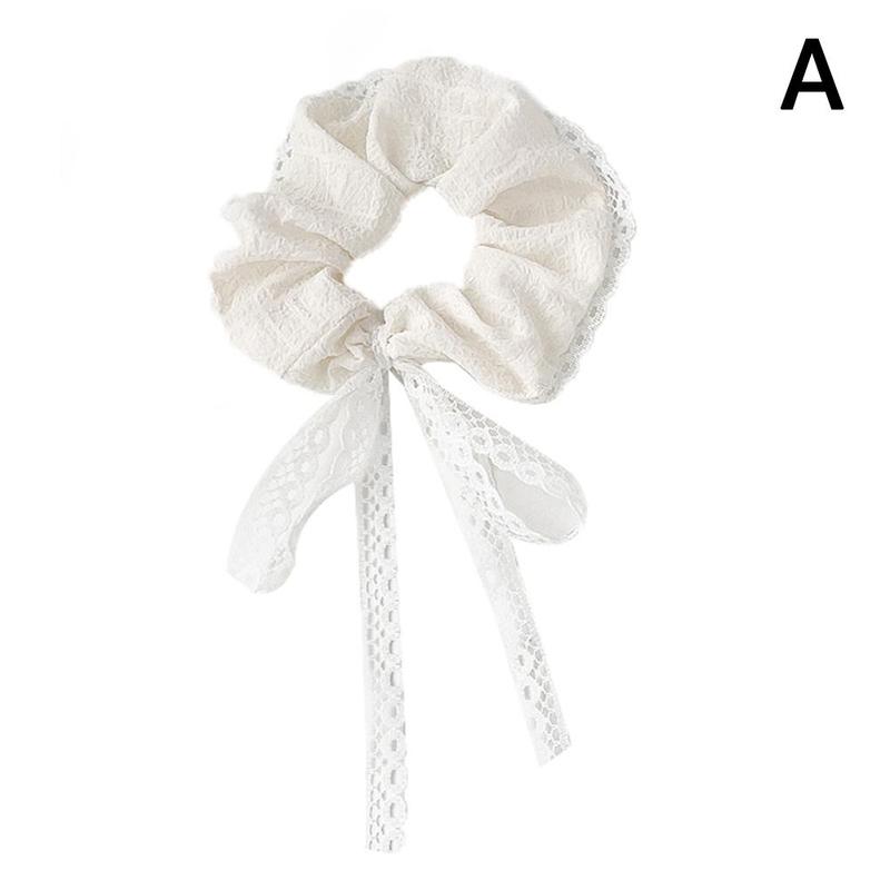 Product Introduction of Scrunchie Ruy Băng Nổi, Thiết Kế Nơ Ren, Dây Buộc Tóc, Nút Thắt Nơ Ruột Hàn Quốc, C0X9 13