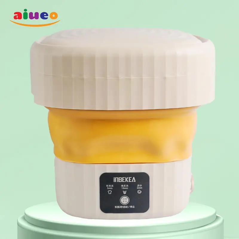 AIUEO Folding Mesin Cuci Portable Mesin Cuci Lipat Mini Folding Washing Machine Kapasitas 6 L 5