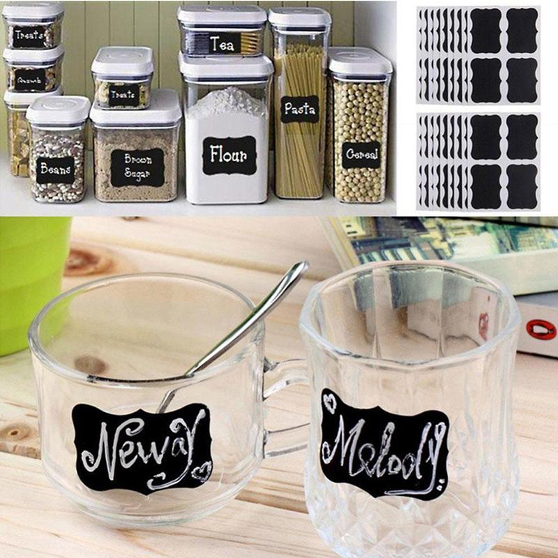 Product Introduction of 40pcs Removable Chalk Label Sticker & Whiteboard Marker Set, Writable Whiteboard Sticker, Reusable Label Sticker For Home School Office 6