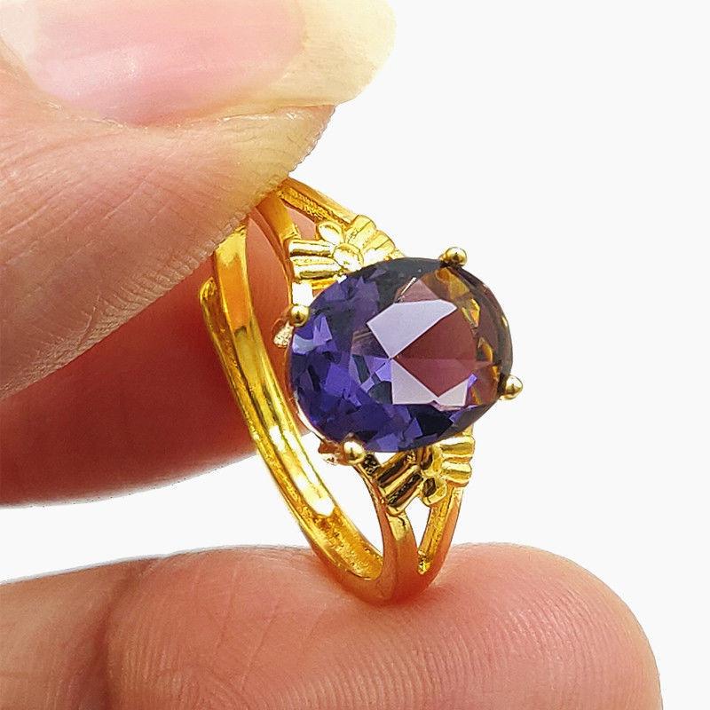 Product Introduction of Hot Selling 24K Gold Plated Open Ring for Women 7