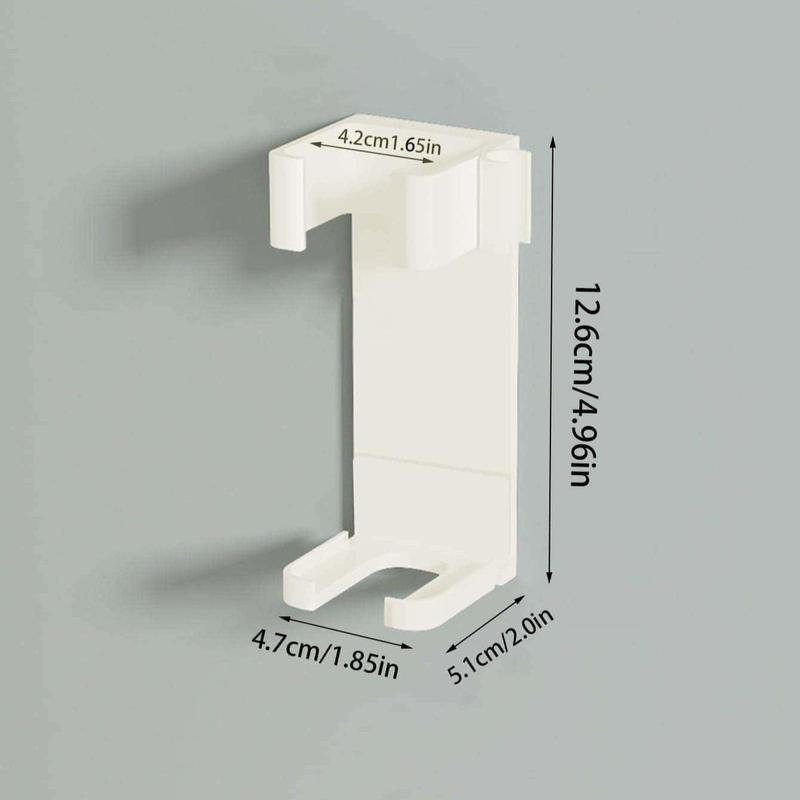 Product Introduction of 2pcs Bathroom Wall Mounted Hair Curler Rack, Punch Free Hair Dryer Holder, Home Organizers 1