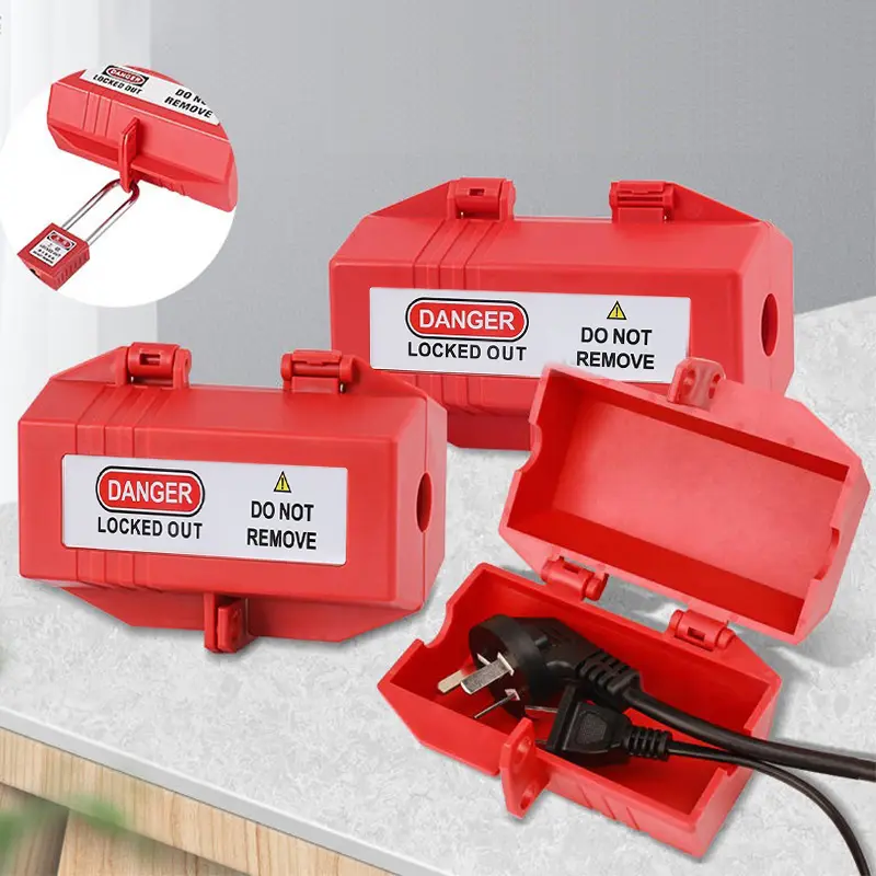 Plug Lock Box Power Plug Lock Box Industrial Plug Lock Lockout Box ...