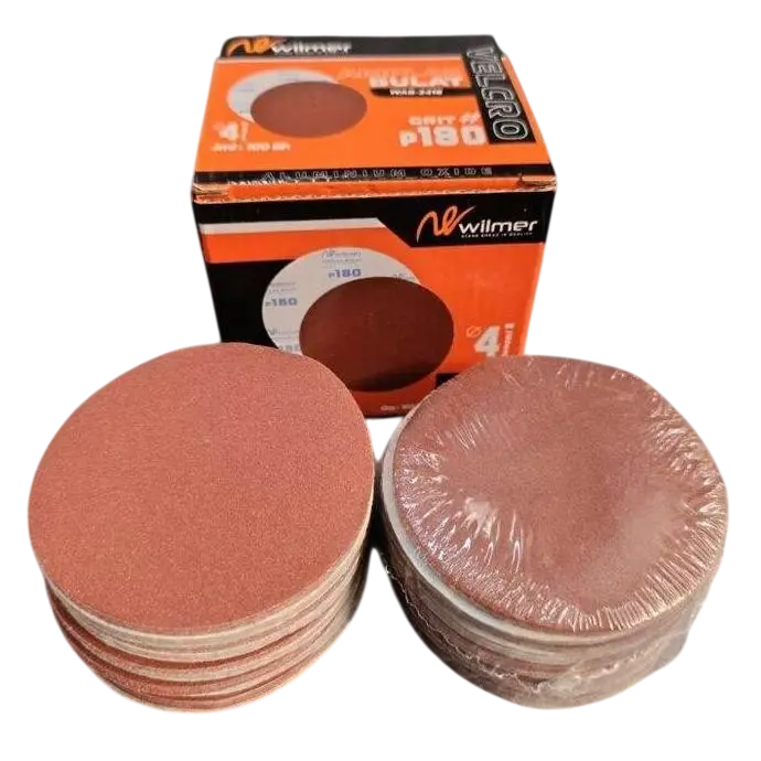 (HARGA UNTUK 1KOTAK ISI 100BIJI) Amplas bulat/Amplas Velcro 4 inch