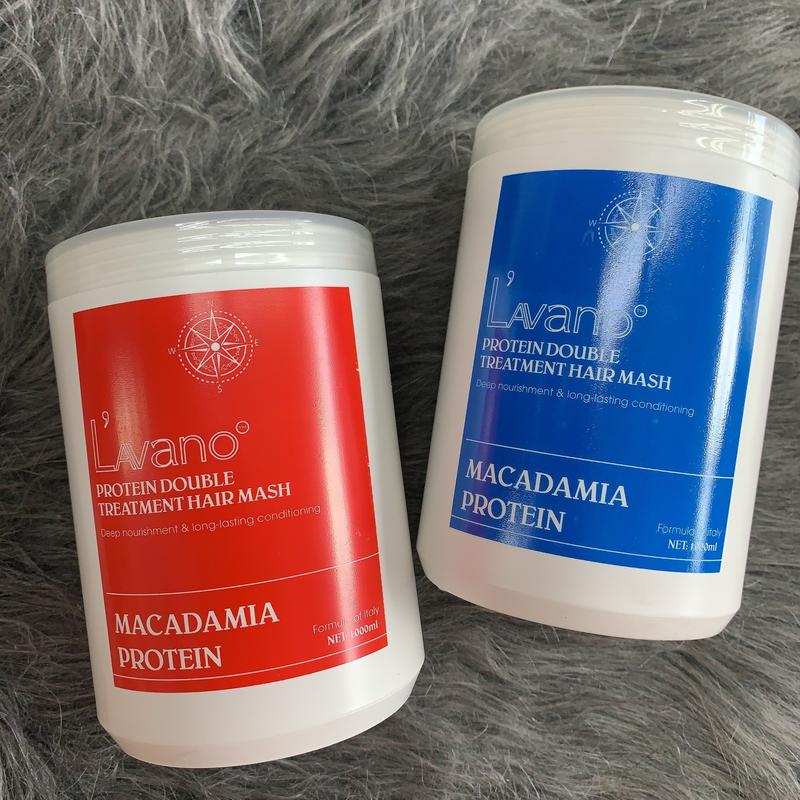  LAVANO Hấp Dầu Ủ Tóc Macadamia Protein 900ml Giúp Tóc Mềm Siêu Mượt Cải Thiện Độ Bóng Mượt Vượt Trội Ngăn Ngừa Tóc Chẻ Ngọn Hiệu Quả 