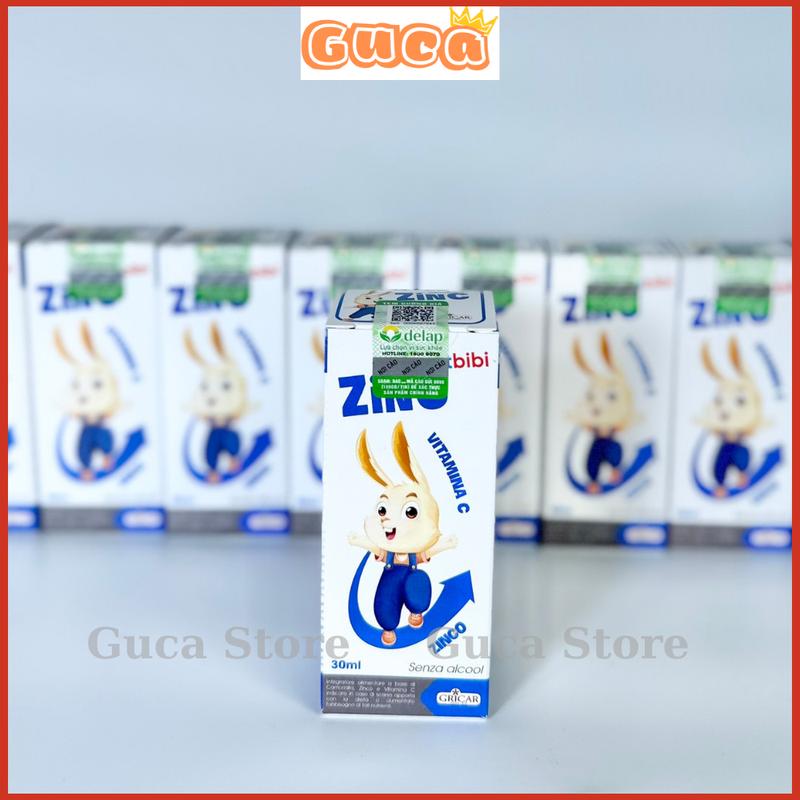 Kẽm ZinC smartbibi bổ sung Kẽm và vitamin C hỗ trợ cải thiện tình trạng biếng ăn, chậm lớn, hay ốm vặt lọ 30ml xuất xứ Italya
