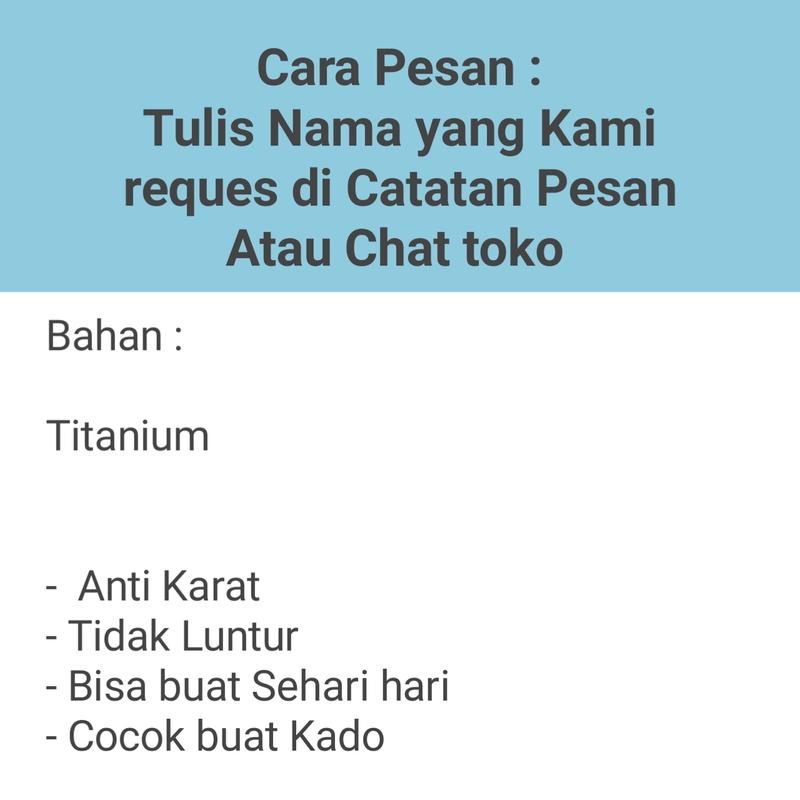 Product Introduction of PinkMe - Aksesoris Kalung Nama Titanium 1