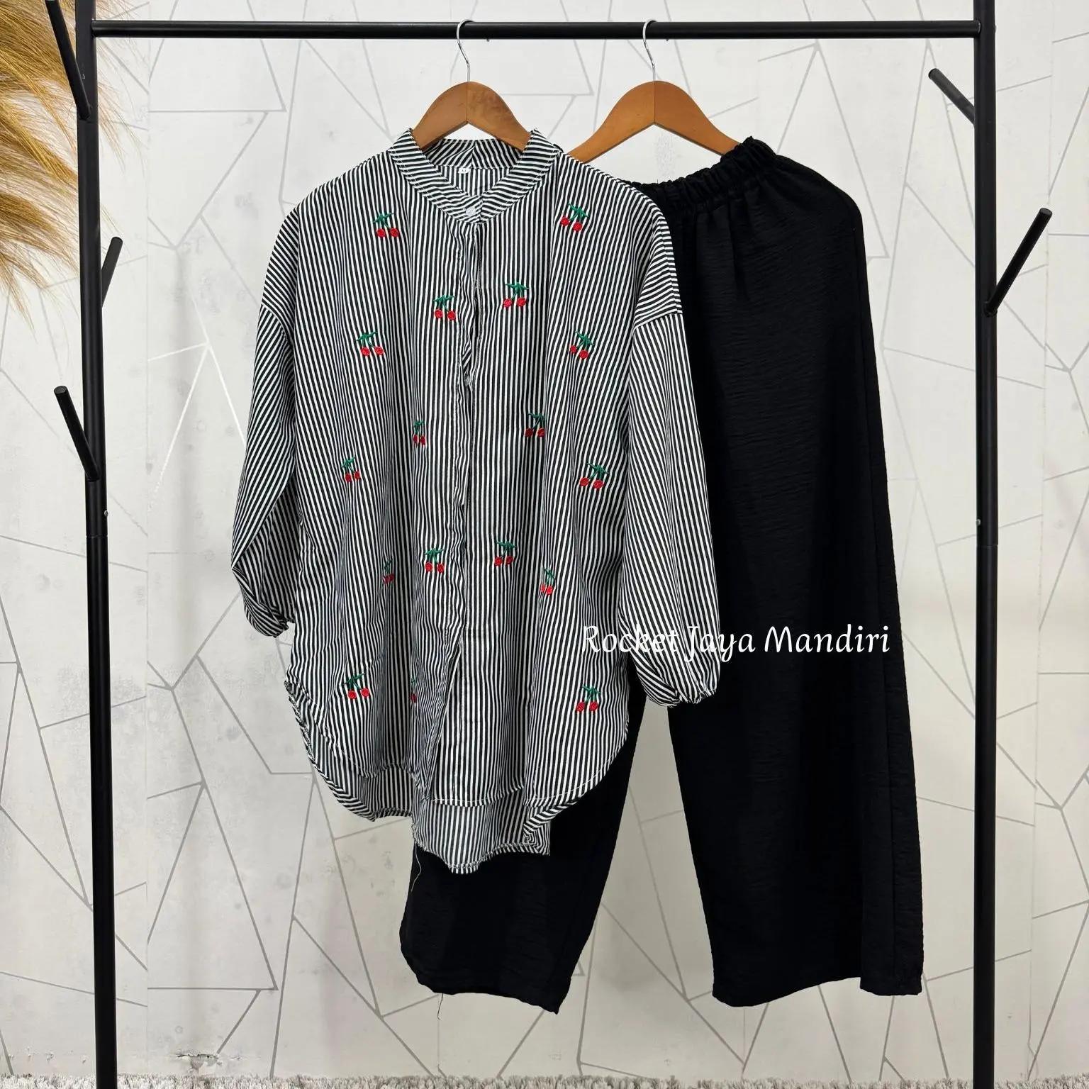 Set Keirra Hitam+Klt Hitam