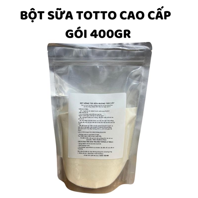 Bột sữa cao cấp  béo ngậy gói dùng thử 400gr - Bột béo thực vật dùng pha trà sữa truyền thống, trà sữa vị,cà phê với độ hoà tan tuyệt hảo, bí quyết cho ly trà sữa sánh mịn, ngậy thơm như của hãng lớn Chua Cafe