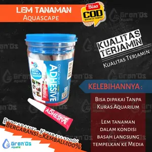 Lem Adhesive Khusus Untuk Tanaman Aquascape Lem di dalam Air