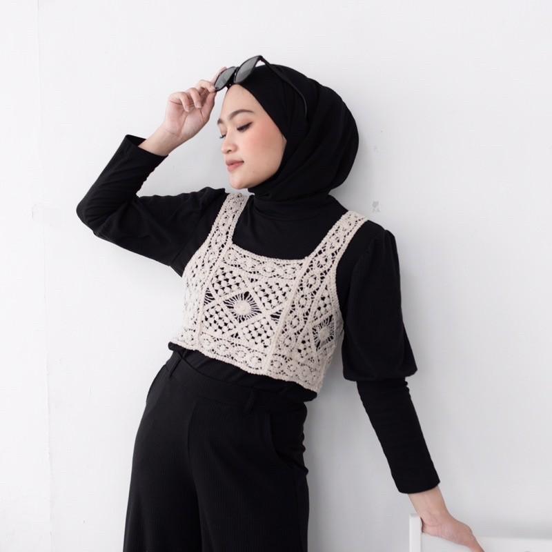 Product Introduction of ROMPI RAJUT KOREAN VEST RAJUT BAJU RAJUT ATASAN RAJUT MURAH meriah 0