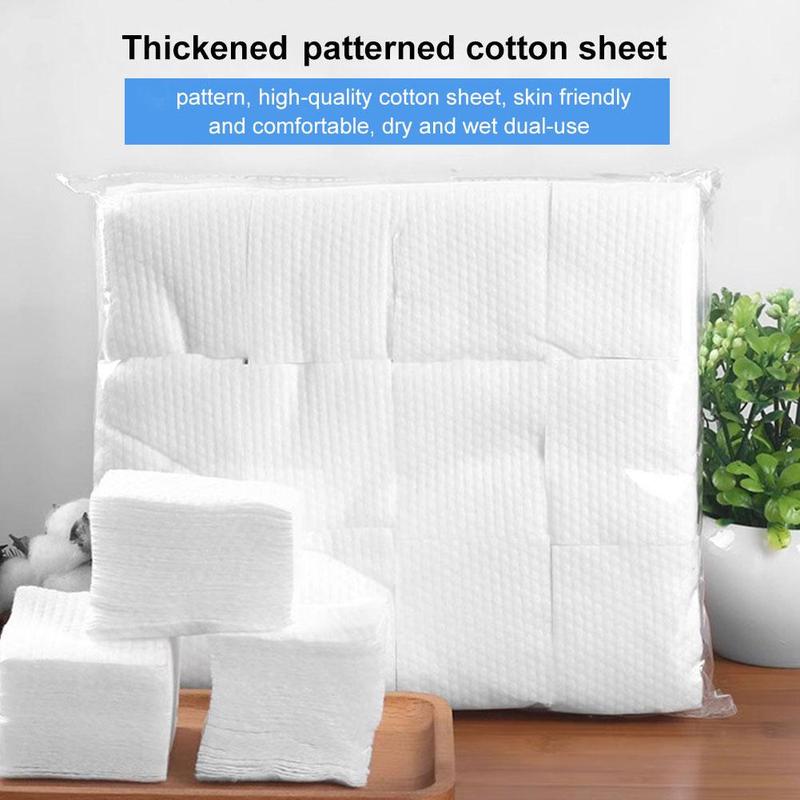 Product Introduction of 600 Pcs Makeup Cotton Round Square Cotton Pads Makeup Remover Pads F1J8 24