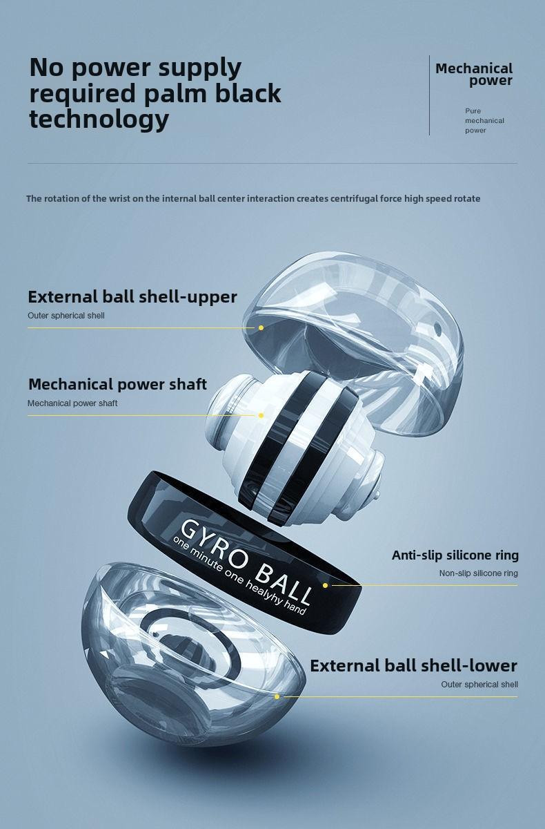 Product Introduction of Wrist Ball Magnetic Luminous Colored Lights Hand-Muscle Developer Gyro Training Fitness Decompression Grip Strength Ball 3