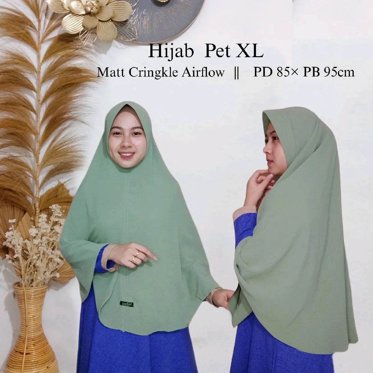 Hijab Instan Cringkle Pet XL Terbaru