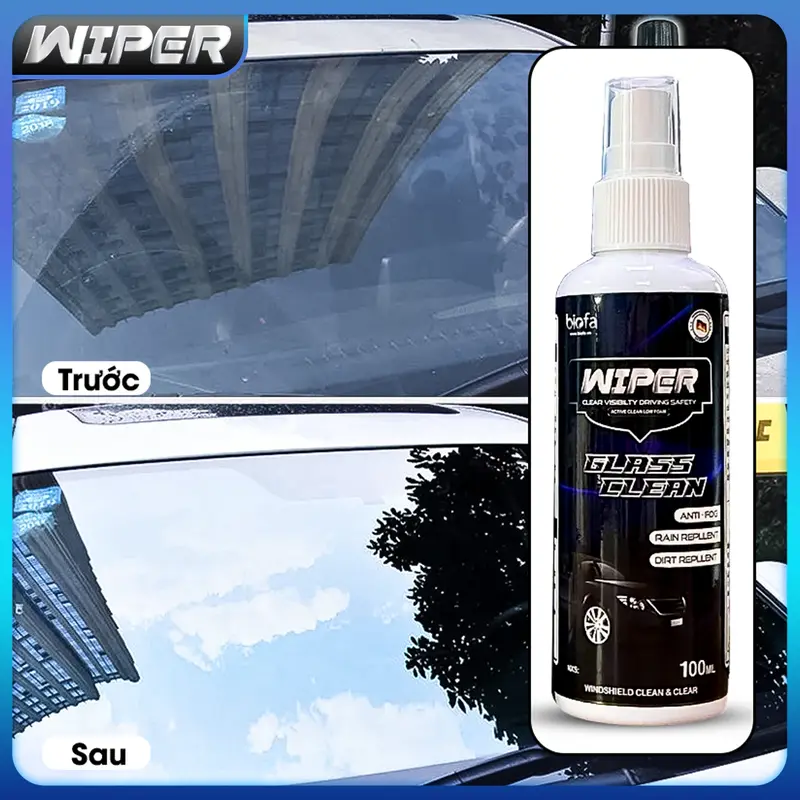 Combo 2 Chai Tẩy Ố Kính + Nước Rửa Kính Ô Tô Tiện Lợi, Hiệu Quả 5