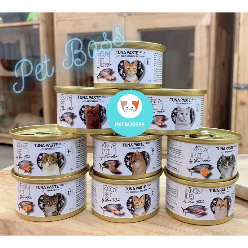 PATE KING PET BY BẢO ANH LON CAO CẤP 80GR CHO MÈO