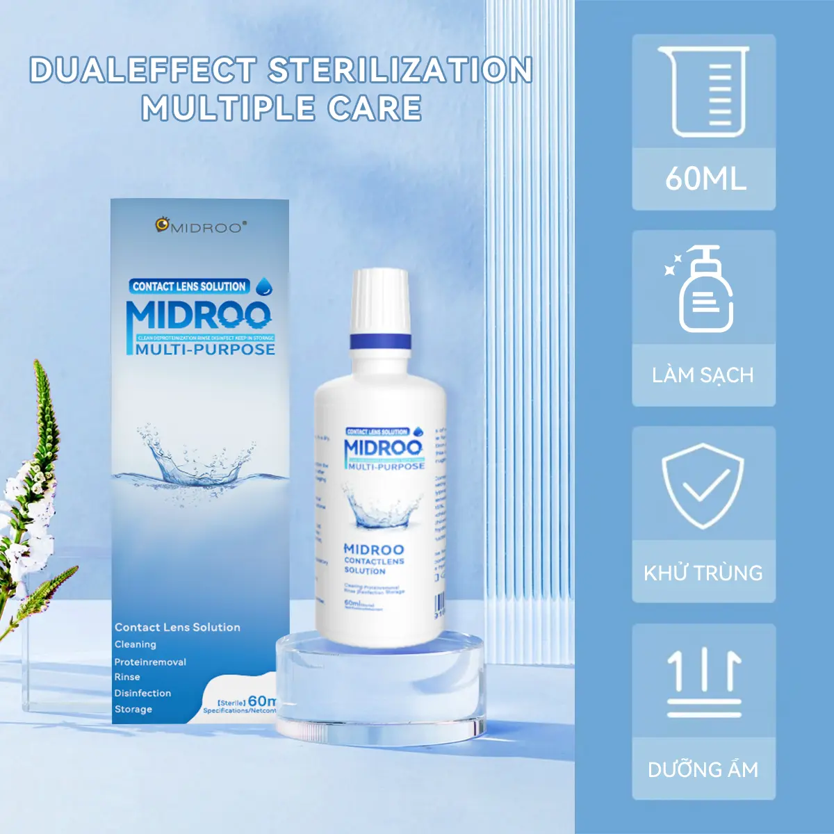 Labonita ngâm kính áp tròng Dung Dịch Làm Sạch Kính Áp Tròng 60ml 120ml 360ml