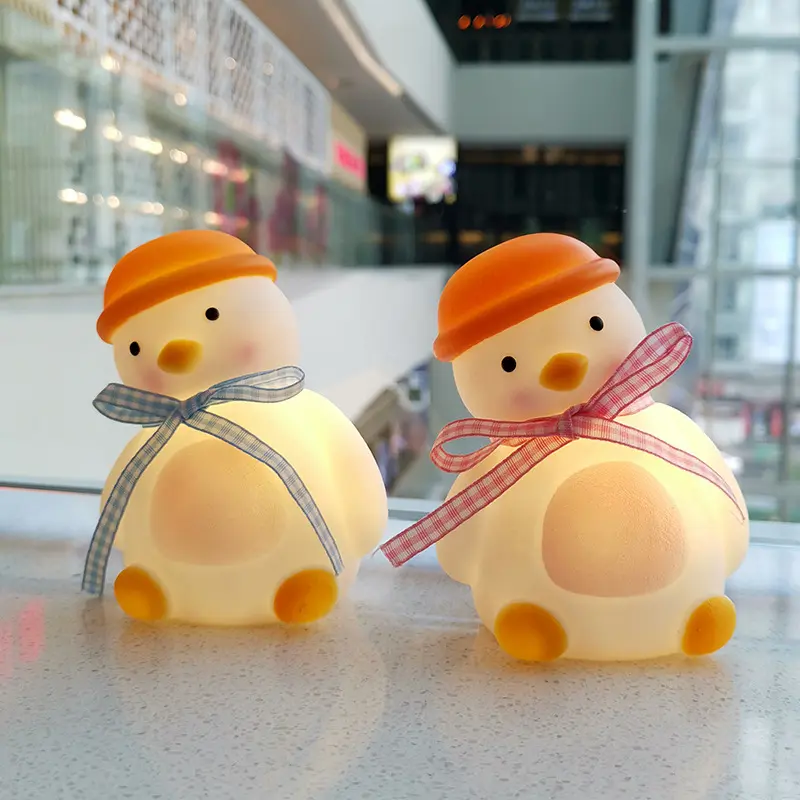 Creative cute duck night light ins style bedroom eye protection lamp cartoon decoration girl gift night light