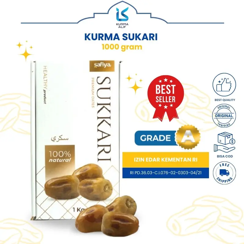 Kurma Sukari Safiya 1 Kg Original 1