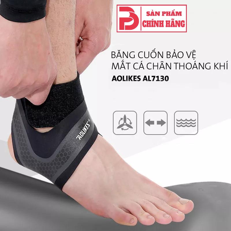 Băng quấn bảo vệ cổ chân Aolikes khi tập luyện chơi bóng đá thể thao