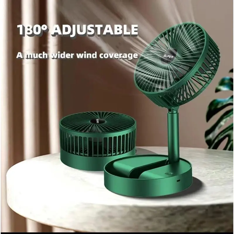 Kipas mini Lipat M7 portable fan folding stand  Cooling Fan rechargeabl powerbank [Bisa COD] 1
