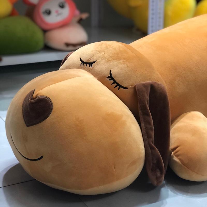 Gấu bông chó ngủ mũi tim size 1m2 - thêm heo hip con Thú Bông Toy Thú Nhồi Bông Đồ Chơi
