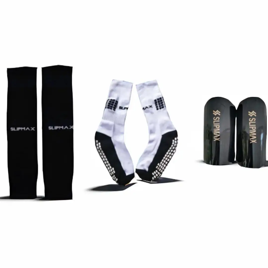 PAKET KAOS KAKI FUTSAL PENDEK ANTISLIP & SAMBUNGAN PANJANG & DEKKER SLIPMAX Nyaman Uniseks Pria Set