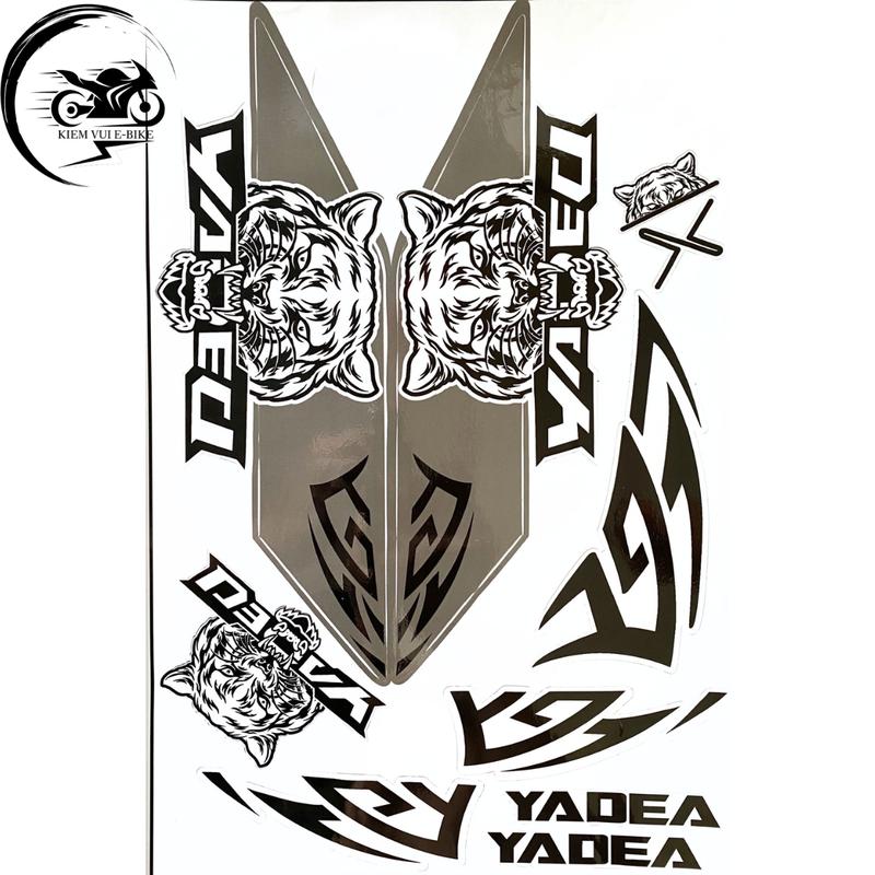 Tem tiger yadea dán xe xmen độ chất liệu xịn 3 lớp 1 năm không bong tróc bay màu Nhãn Dán Decal Sticker