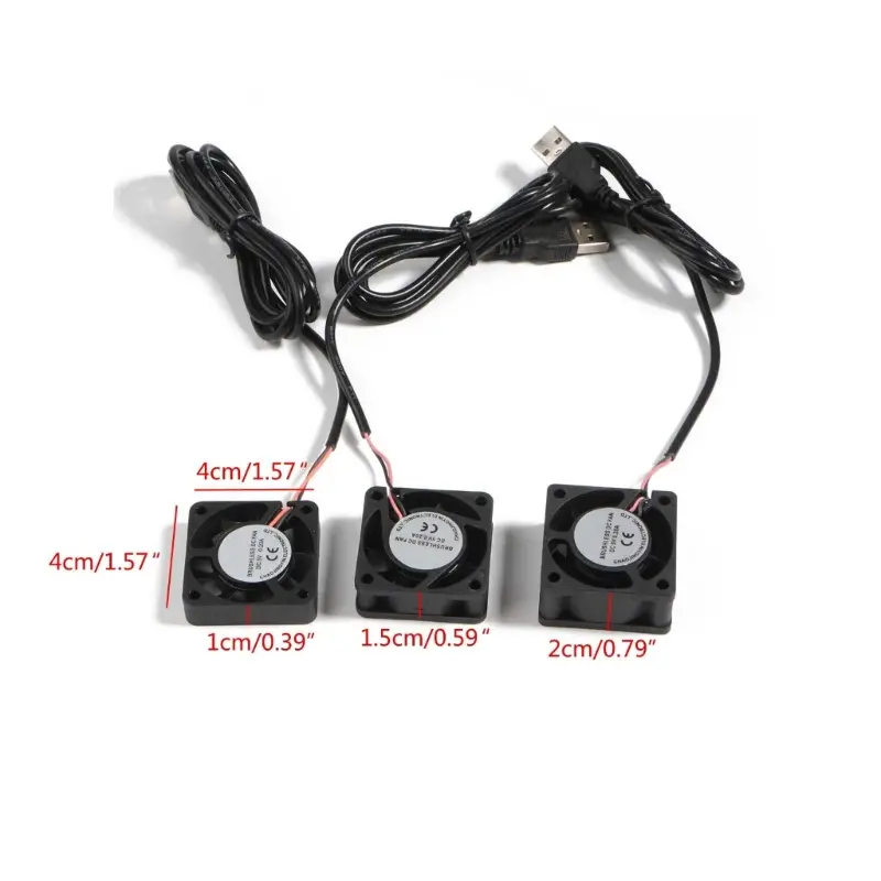 Zhen-Quạt USB 5V, Bộ Tản Nhiệt Làm Mát CPU, 2 Chân, Cho Vỏ Máy Tính, Máy Chủ, 40X40Mm, Yên Tĩnh, 4500-5500RPM 8