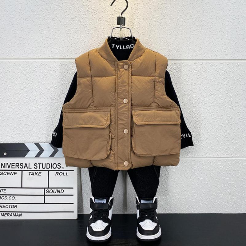 [Giảm giá hàng tồn kho] Áo phao ghi lê phong cách Hàn Quốc cho bé trai