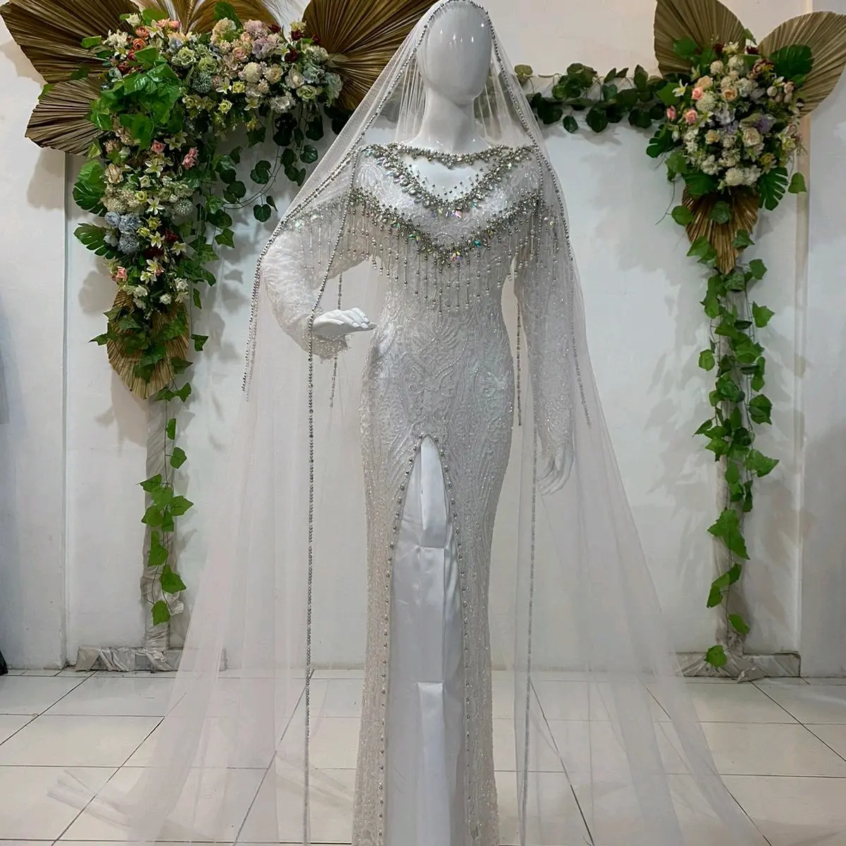 santili full payet pernikahan Dress  Pengantin