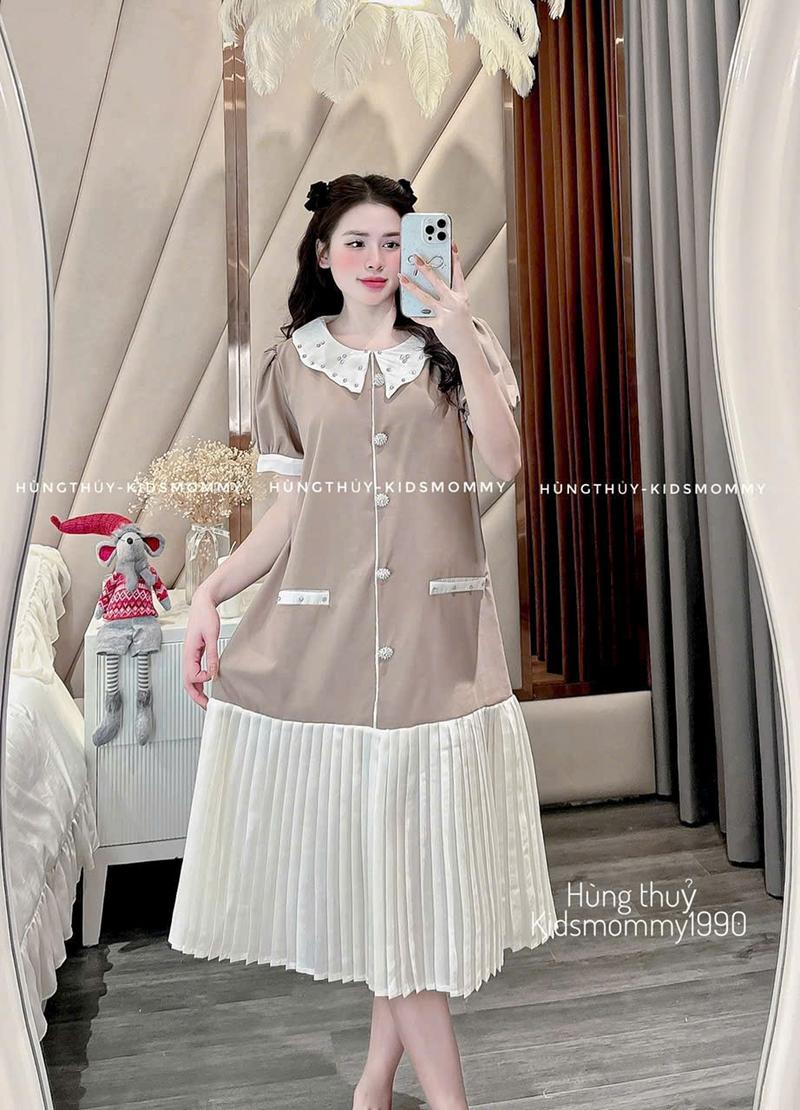 Product Introduction of Váy BabyDoll Chân Đuôi Cá Mã V14 - Đầm Bầu Xinh - Váy Bầu Nữ Dress 5