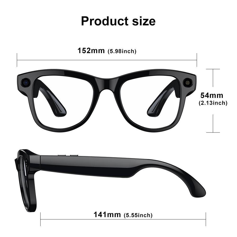 Newest Smart Glasses with Exclusive Charging Case M02 Ultra 4K HD Camera AI Translation Recognition Bluetooth Call Music Glasses - Image 2